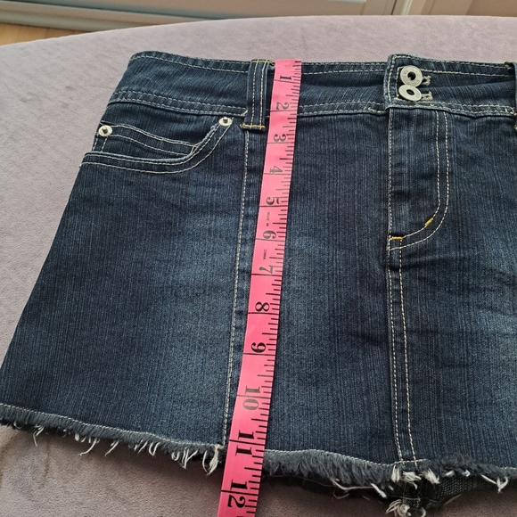 Sz 7 Bongo dark wash denim miniskirt - Picture 5 of 10